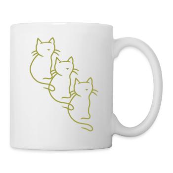 Cats, Kittens, Cats, Cat Parents, Domestic Cat, 80s - Mug - white - Right
