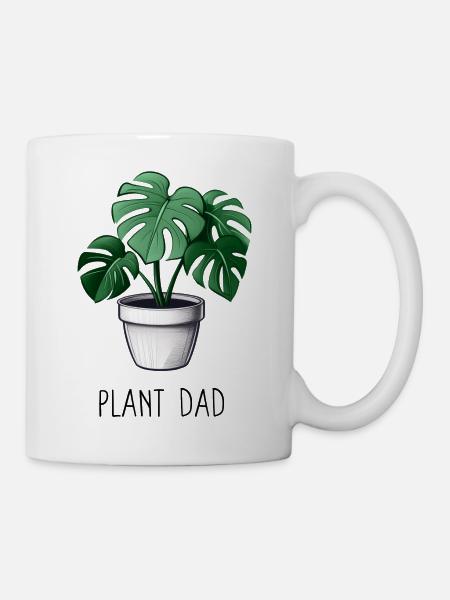 Plant Dad - Tasse - Weiß