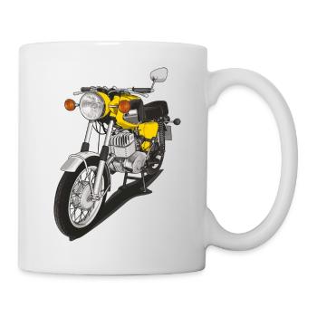 Motorrad Zschopau Illustration - Tasse - Weiß - Rechts