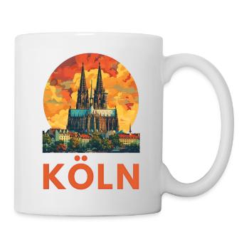 Cologne « Cathédrale de Cologne » - Mug blanc - blanc - Droite