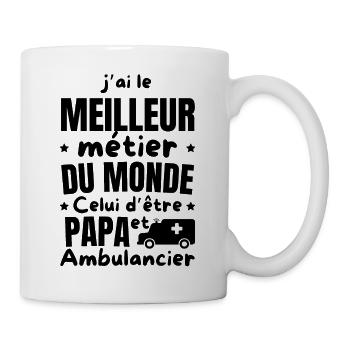PAPA AMBULANCIER - Mug blanc - blanc - Droite