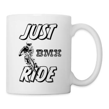 Just Ride BMX Rad - Tasse - Weiß - Rechts
