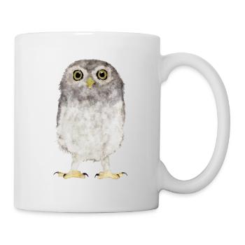 Hibou - Mug blanc - blanc - Droite