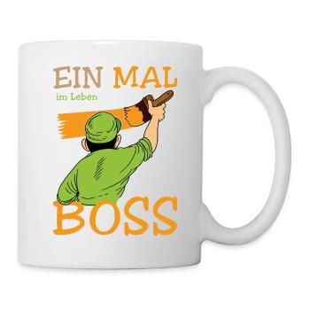 Une fois dans une vie Malboss Drôle de dicton Design - Mug blanc - blanc - Droite
