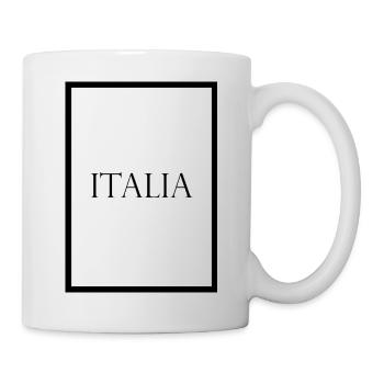 Italia, schlichter Statement Schriftzug - Tasse - Weiß - Rechts