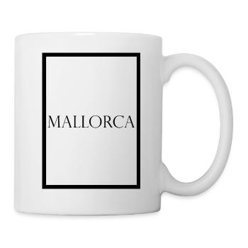 Mallorca, schlichter Statement Schriftzug - Tasse - Weiß - Rechts