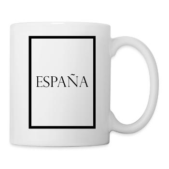 España, schlichter Statement Schriftzug - Tasse - Weiß - Rechts