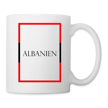 Albania Albania Statement Lettering with Flag - Mug - white - Right