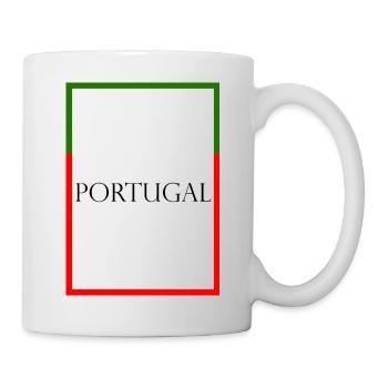 Portugal - Statement lettering with flag - Mug - white - Right