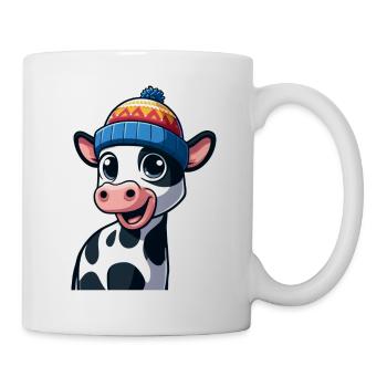 Calf with cap - Mug - white - Right