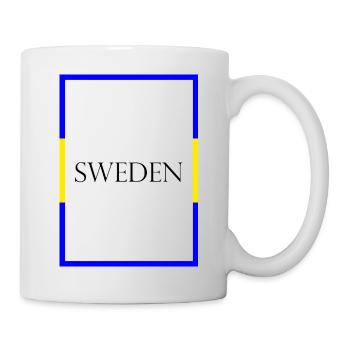 Sweden, Sweden, Statement lettering with flag - Mug - white - Right