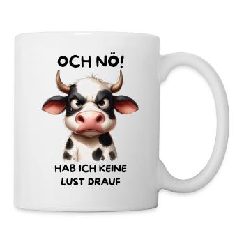 Die lustlose Kuh - Tasse - Weiß - Rechts