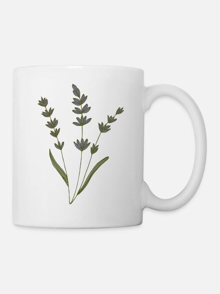 lavender - Mug - white