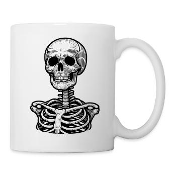 Mystical Intensity, Skeleton Portrait - Mug - white - Right