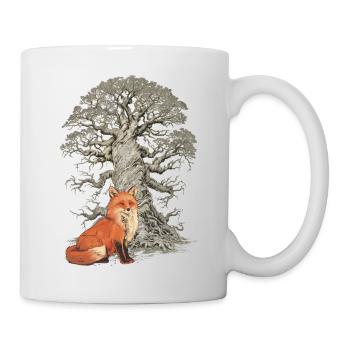 Forêt Arbre Renard Renards Conte de fées Conte de fées Personnage Enfant - Mug blanc - blanc - Droite