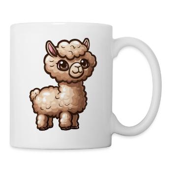 Alpaka Lama für Alpakaliebhaber - Tasse - Weiß - Rechts