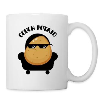 Canapé patate refroidir paresseux - Mug blanc - blanc - Droite