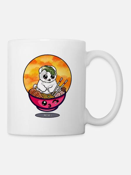 Ramen kitty - Tasse - Weiß