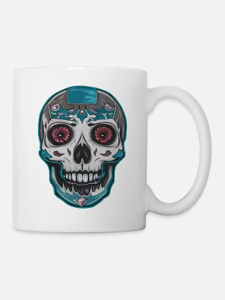Skull 2 - Mug - white