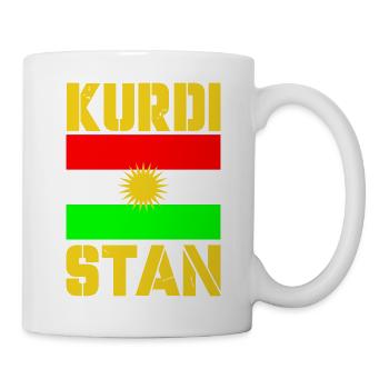 Drapeau du Kurdistan 1 - Mug blanc - blanc - Droite