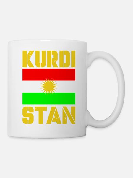 Drapeau du Kurdistan 1 - Mug blanc - blanc