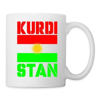 Drapeau du Kurdistan - Mug blanc - blanc - Droite