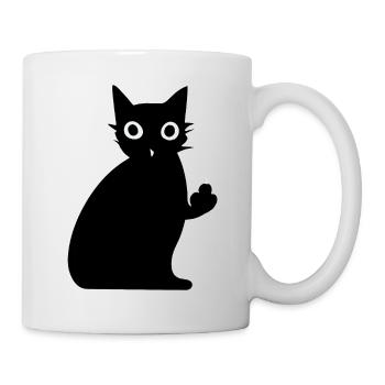 Katzenficken - Tasse - Weiß - Rechts