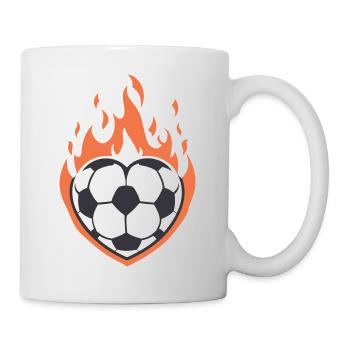 Blazing love for leather - Mug - white - Right