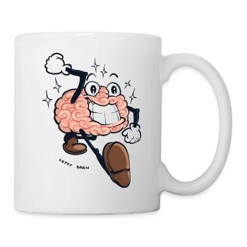 Cerveau Joyeux - Mug blanc - blanc - Droite