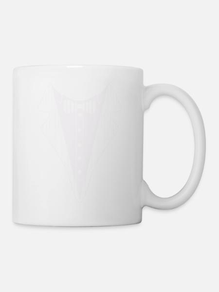 tuxedo hemd - Tasse - Weiß
