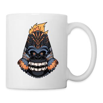 Tiki gorilla - Mug blanc - blanc - Droite
