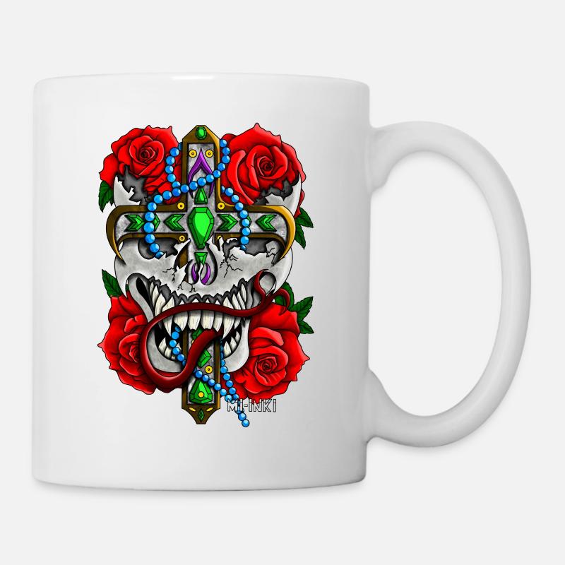 Das Rosenkreuz - Tasse - Weiß