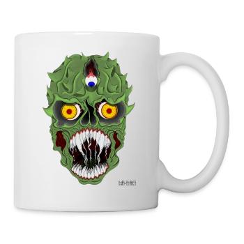Zombie alien - Tasse - Weiß - Rechts