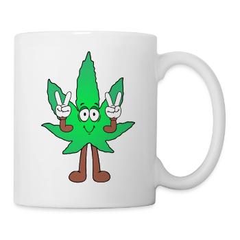 Der Bloom - Weed Cannabis Stoned Hanf Marihuana - Tasse - Weiß - Rechts