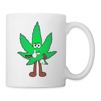 Der Bloom - Weed Cannabis Stoned Hanf Marihuana - Tasse - Weiß - Rechts