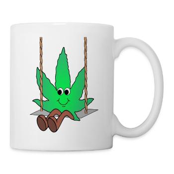Der Bloom - Weed Cannabis Stoned Hanf Marihuana - Tasse - Weiß - Rechts