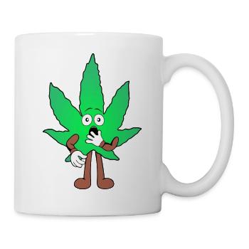 Der Bloom - Weed Cannabis Stoned Hanf Marihuana - Tasse - Weiß - Rechts