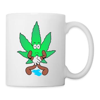 Der Bloom - Ups Bloom Weed Cannabis Marihuana - Tasse - Weiß - Rechts