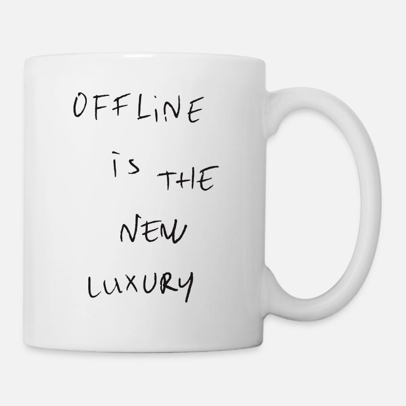 Hors-ligne - Mug blanc - blanc