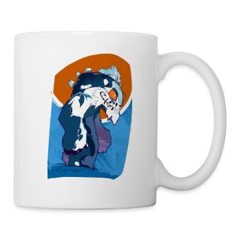 The soda-loving monster - Mug - white - Right