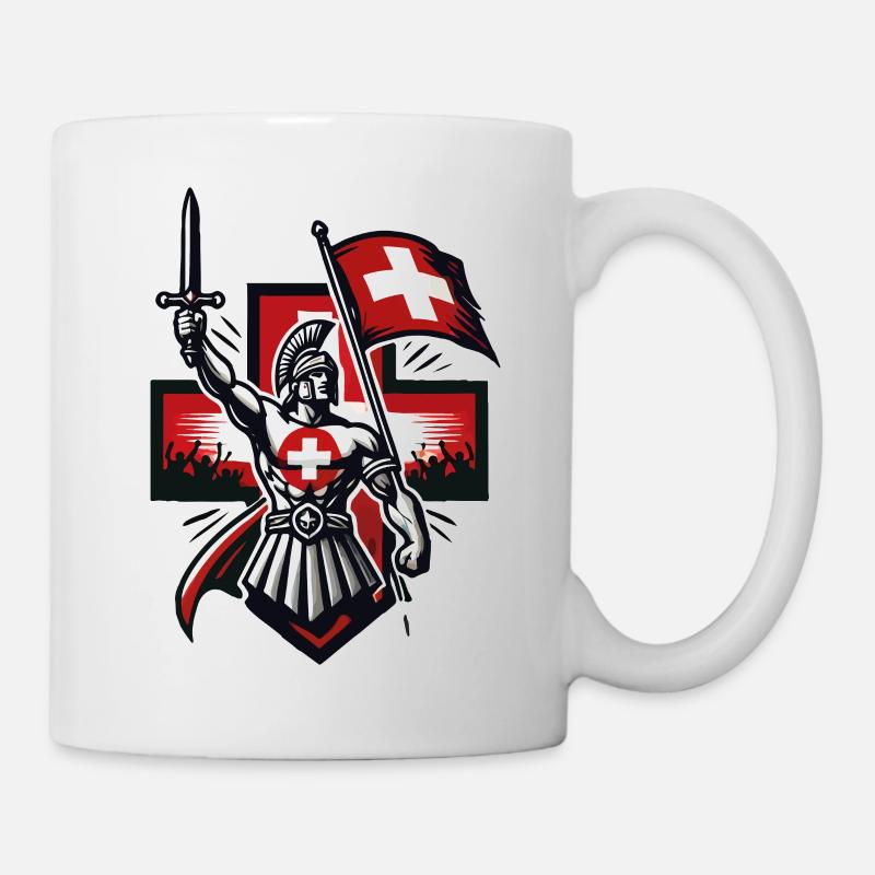 Gladiateur Suisse - Mug blanc - blanc