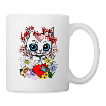 Heart repair - Tasse - Weiß - Rechts