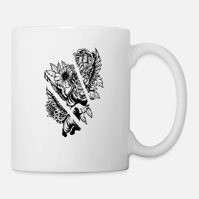 Tigre volant - Mug blanc - blanc