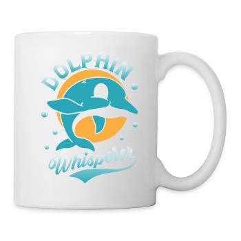 Dolphin Whisperer Marine Biology Beach Vacation - Mug - white - Right