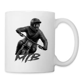 Vélo VTT - Mug blanc - blanc - Droite