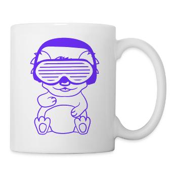 DJ Koala Ours Australien Koala Ours Assis Mignon - Mug blanc - blanc - Droite