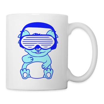 DJ Koala Ours Australien Koala Ours Assis Mignon - Mug blanc - blanc - Droite