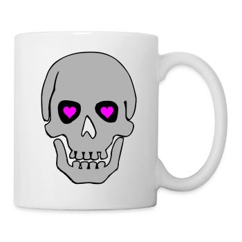 skull in love 02 - Mug - white - Right