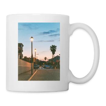 Entspannung und Gelassenheit - Abendsonne - Tasse - Weiß - Rechts