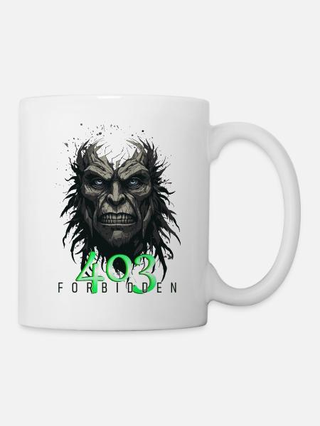 Fehlercode 403 - Forbidden - Tasse - Weiß